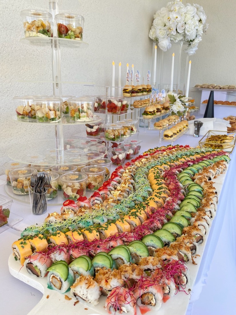 Buffet de sushis prestige avec verrines